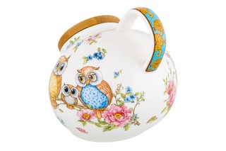 Банка для соли 'Совушки' 180 мл, бамбуковая крышка 4