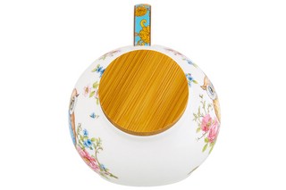 Банка для соли 'Совушки' 180 мл, бамбуковая крышка 5