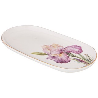 Блюдо овальное 'Ирисы' (Irises) d 20.5 см, Lefard 3