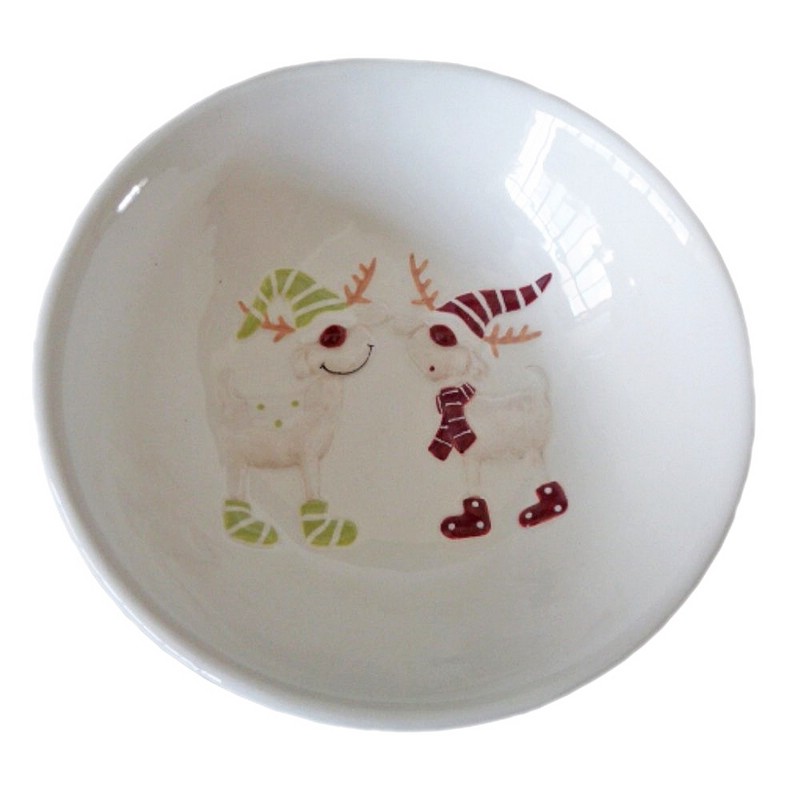 Тарелка 'Лоси' глубокая 17 см