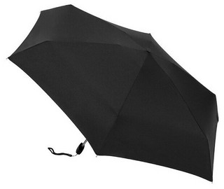 Зонт в сумку Diniya 2755, чёрный, механический