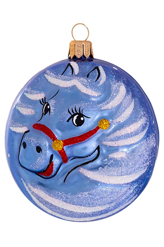 Шар 'Зодиак: Лошадь' в ассортименте, стекло, артикул С 1151