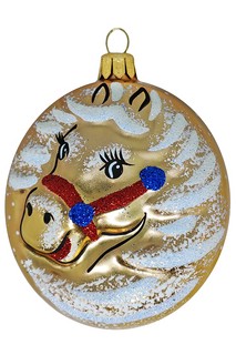 Шар 'Зодиак: Лошадь' в ассортименте, стекло, артикул С 1151 3