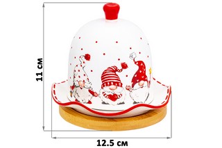 Подставка под лимон 'Весёлые гномики' на деревянной подставке, 12 см 5