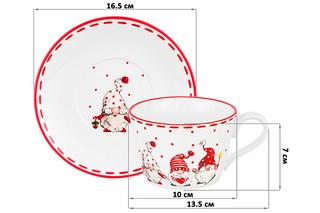 Чайная пара 'Веселые гномики' 360 мл 4