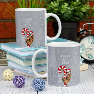 Кружка 'Ленивец празднует', артикул KW058-000444 3