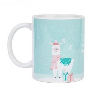 Кружка 'Новый год и лама' 2
