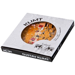 Тарелка квадратная 'Поцелуй', Густав Климт, 19 см, золотой 2