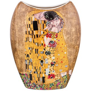 Ваза 'Поцелуй (Климт)' золотая 20.5 см 1