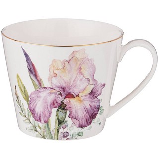 Кружка 'Ирисы' (Irises) 450 мл, фарфор, Lefard