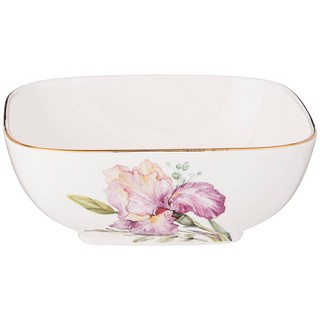 Салатник квадратный 'Ирисы' (Irises) 15х5.5 см, 500 мл, Lefard