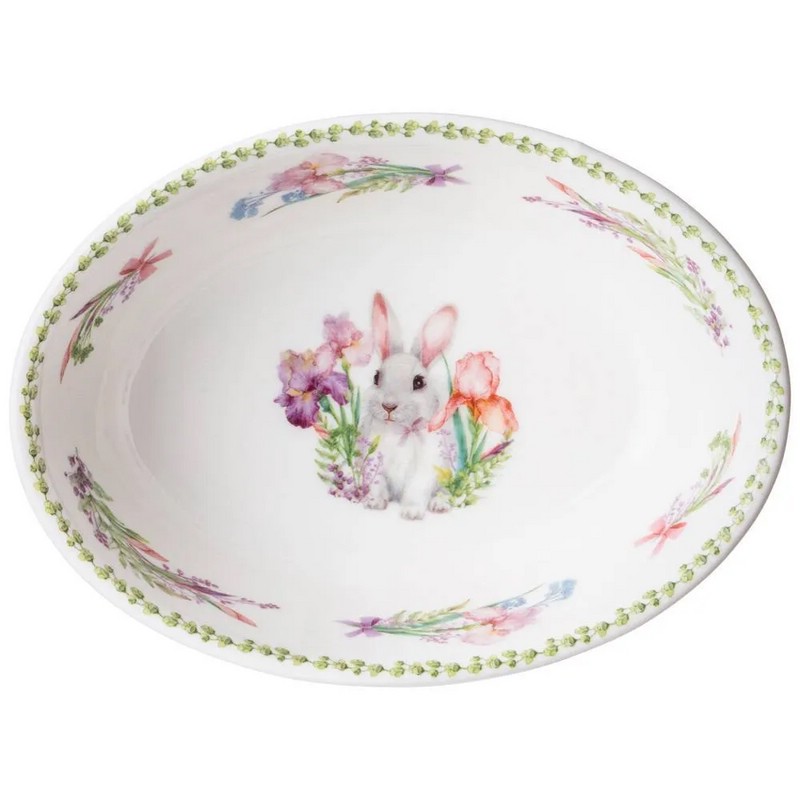 Блюдо овальное 'Ирисы' 18х13х5 см, Lefard Sunday