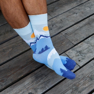 Носки 'Горы на закате', разм.40-45, артикул KW009-000927 8