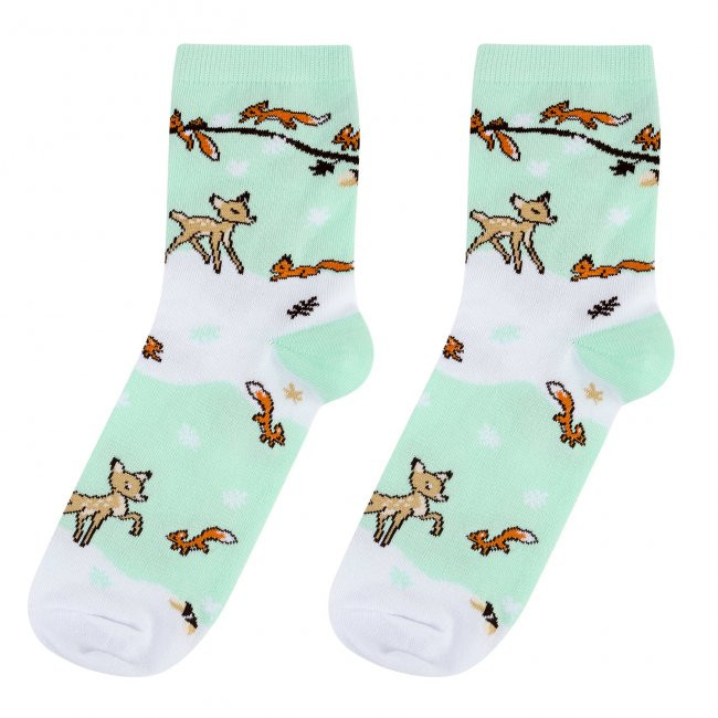 Носки 'Олени и белки', разм.35-39, артикул KW009-001011