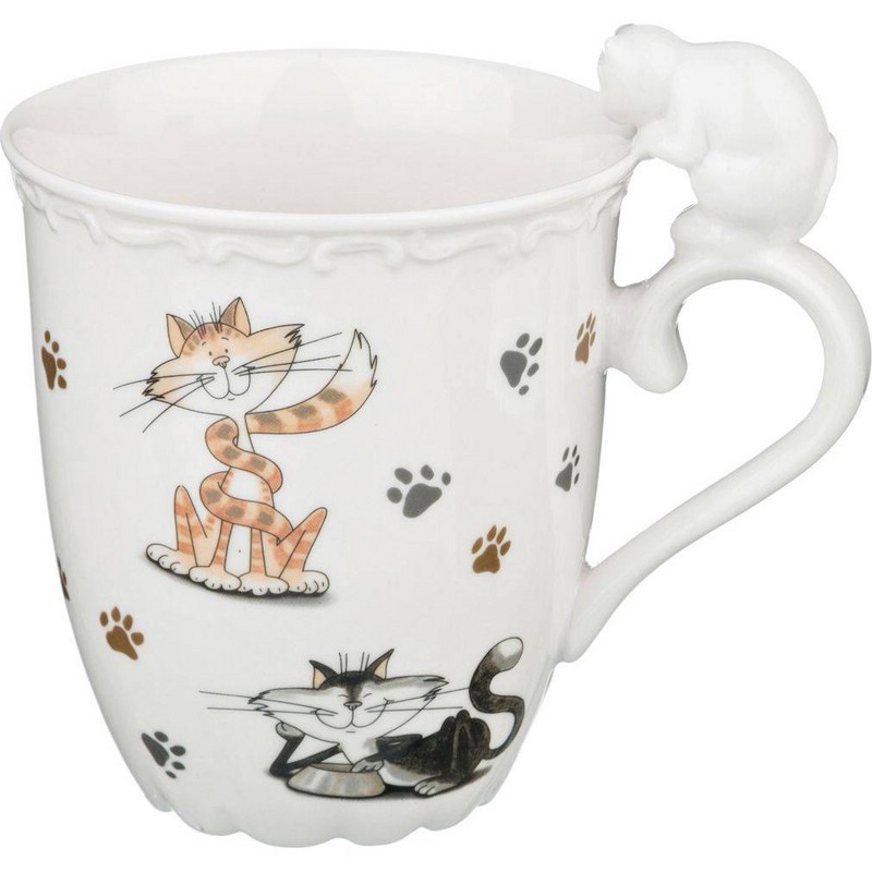 Кружка 'Веселые друзья' 400 мл, фарфор