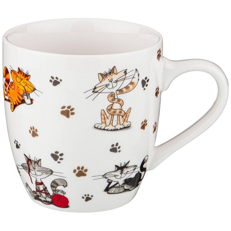 Кружка 'Веселые друзья' 440 мл, фарфор