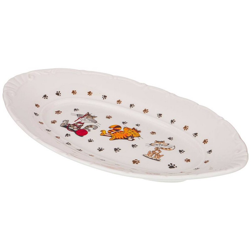 Блюдо овальное 'Веселые друзья' 25.5х14.5 см
