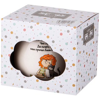 Кружка 'Будь счастливой' 320 мл, керамика 2