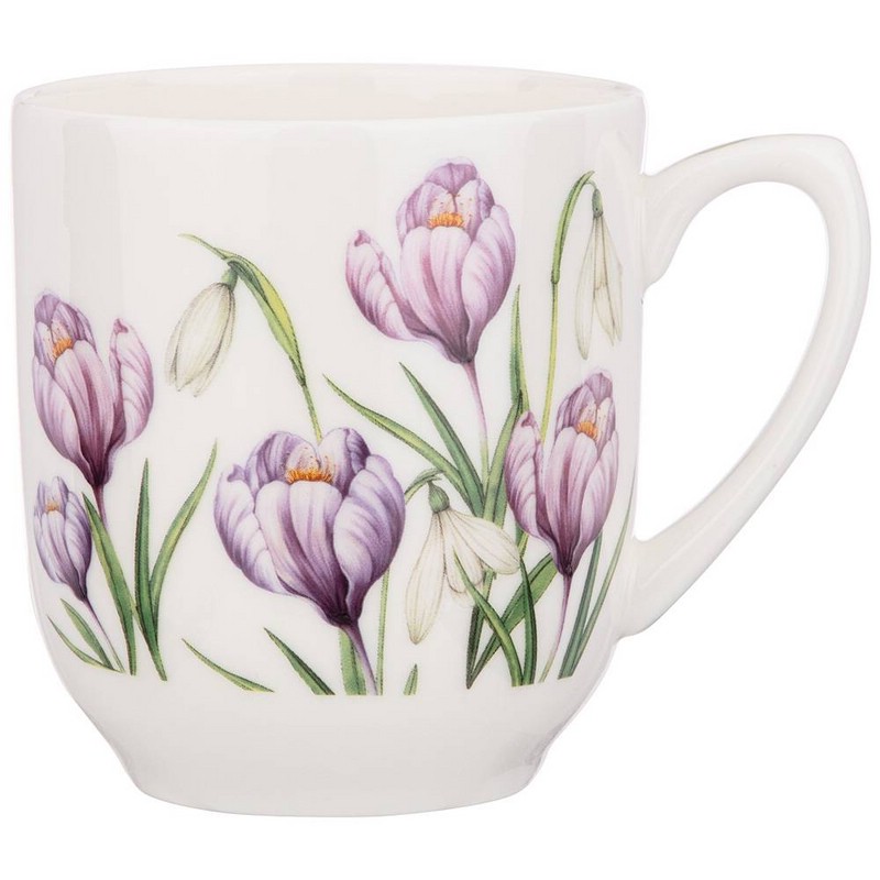 Кружка 'Sunday' (ирисы) 300 мл, фарфор