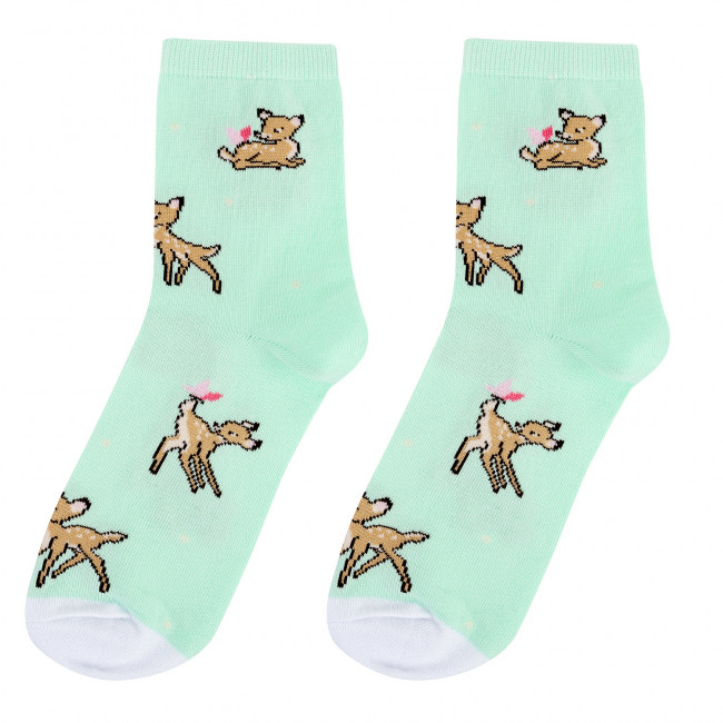 Носки 'Оленёнок и бабочка', разм.35-39, артикул KW009-001013