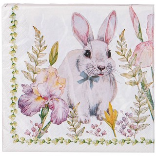 Салфетки бумажные 'Ирисы' (Irises) 33х33 см, 3 слоя, 20 шт. 1