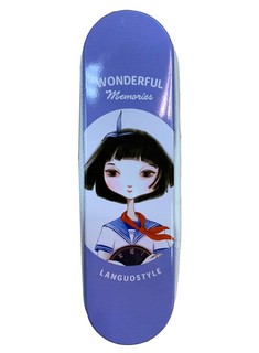 Пенал 'Anime Girls' сиреневый, на молнии, металл+ткань