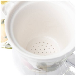 Кружка 'Фрукты' стеклянная с фарфоровым ситом, 500 мл 4