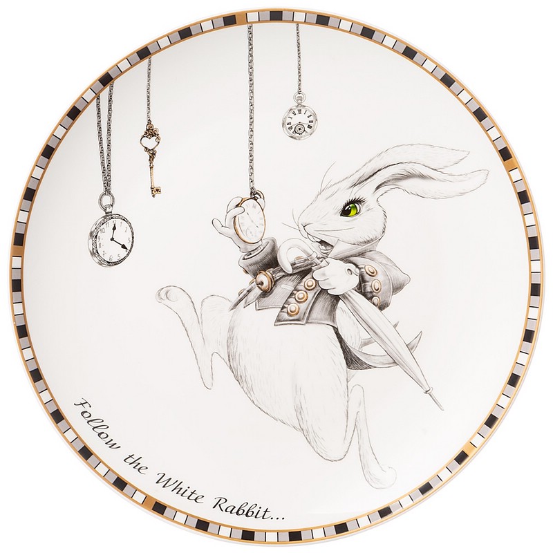 Тарелка закусочная 'Wonderland' 20 см (кролик)