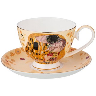 Чайный набор на 2 персоны 'Поцелуй (Климт)' 4 предмета 2