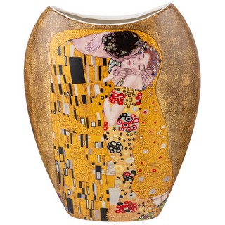 Ваза 'Поцелуй (Климт)' золотая 25.5 см 1