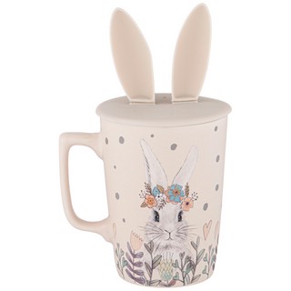 Кружка 'Bunny' с силиконовой крышкой с ушами, 400 мл 4