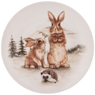 Тарелка закусочная 'Funny Friends' 20 см (зайцы и ежик) 1