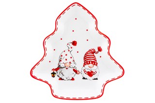 Блюдо-ёлка 'Весёлые гномики' 25*24,2*2,8 см 1