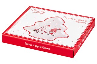 Блюдо-ёлка 'Весёлые гномики' 25*24,2*2,8 см 6