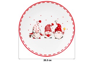 Тарелка 20,3*20,3*2,1 см 'Весёлые гномики' 2