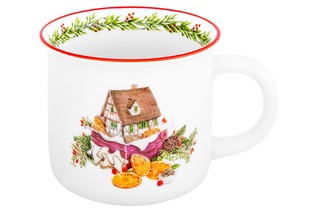 Кружка 'Домики для гномиков' с апельсинами, 355 мл, эксклюзивный дизайн 1