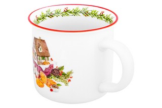 Кружка 'Домики для гномиков' с апельсинами, 355 мл, эксклюзивный дизайн 4