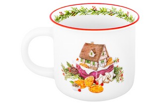 Кружка 'Домики для гномиков' с апельсинами, 355 мл, эксклюзивный дизайн 5