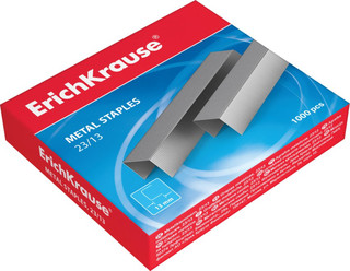 Скобы №23/13, 1000 штук ErichKrause, цвет серебристый