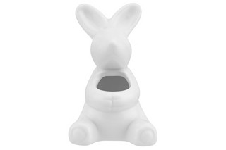 Вазочка п/зубочистки 4,5*5*8 см 'Зайчик белый'  3