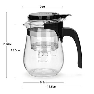 Заварочный чайник стеклянный 550 мл, Fissman 16533 5