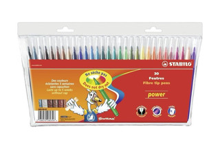 Фломастеры Stabilo 'Power', 30 цветов