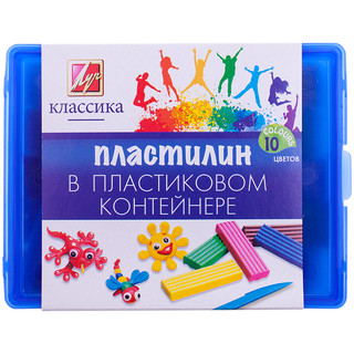 Пластилин " Классика", 10 цветов Луч, цвет голубой