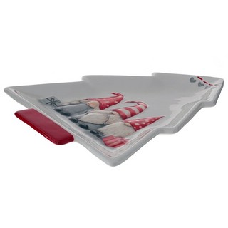 Тарелка 'Елка с гномами' 2