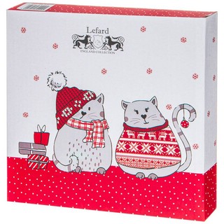 Блюдо сервировочное 'Christmas Cat' 20х15х2.3 см 2