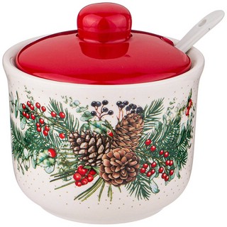 Сахарница с ложкой 'Праздник' 10 см, 300 мл 1