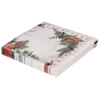 Салфетки бумажные 'Новый год' (венок) 33х33 см, 3 слоя 2