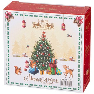 Блюдо-звезда 'Ёлка' 17х4 см, красное 2