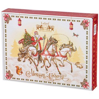 Блюдо 'Тройка' фигурное красное, 25 см 2