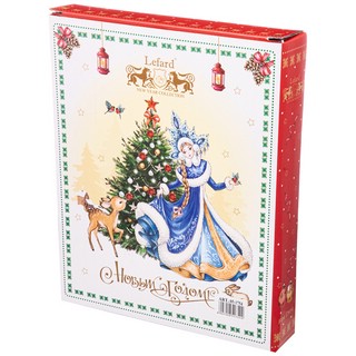 Блюдо-ёлка 'Дед Мороз' 25х21 см, красное 2